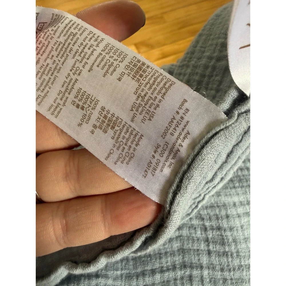 Aden + Anais‎ blue muslin swaddle blanket infant wrap